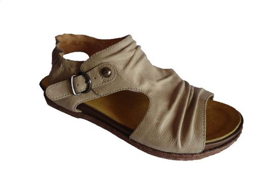 women sandals leather beige europe style 2306-3