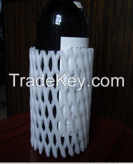 Eco-friendly  EPE Foam Protective Net/Sleeves for Flowers, Vegetables, and glass bottles