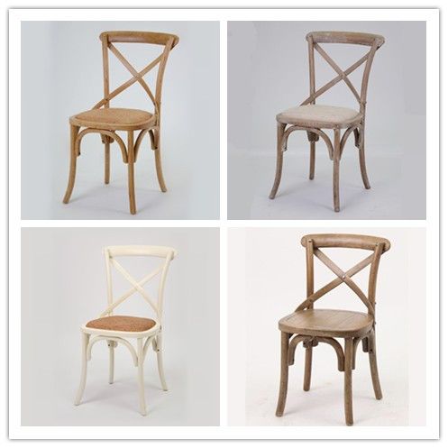 cross back wooden dining chairs