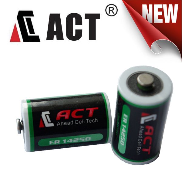 ACT 3.6V ER14250 1/2 AA Lithium Battery 