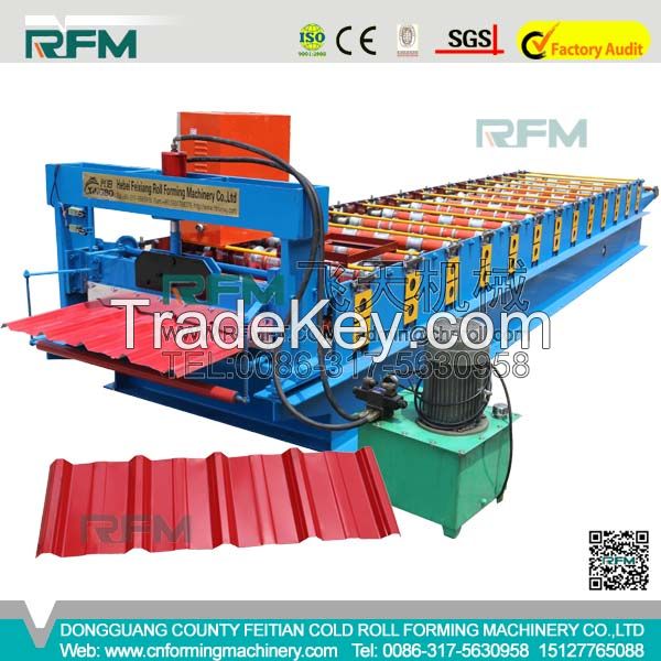 FT 840 galvanized roofing sheet Color Steel Roll Forming Machine In Hebei