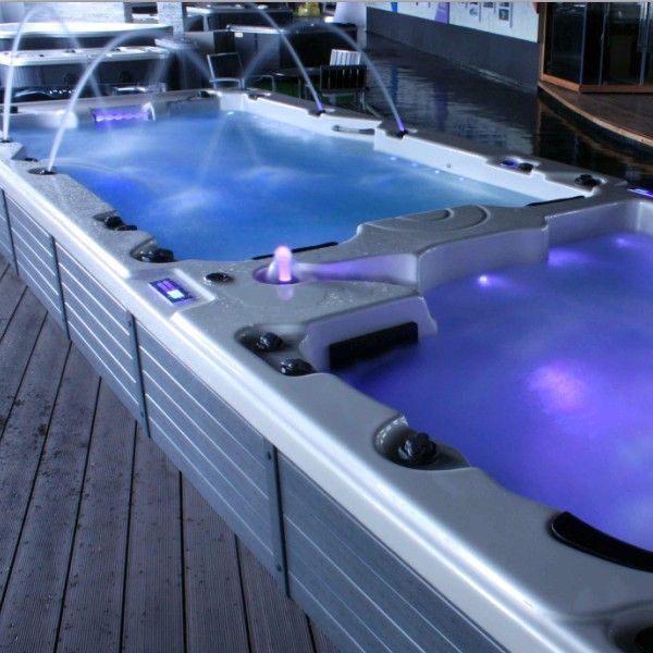 6 meter endless Balboa system swimming pool spa SR850 luxury LED lights swimming pool hot tub combo