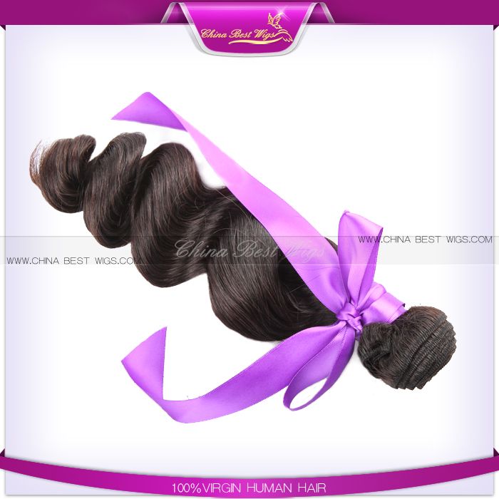 12-26inch 5a Brazilian Virgin Hair Loose Wave (Milan Curl) Unprocessed Virgin Hair Natural Color Free Shipping