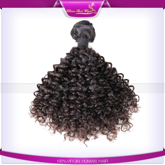 Brazilian human hair weft Hot Sales 10mm curl, classic curl Chinese or brazilian virgin hair weft weaves 12-22 inch natural color