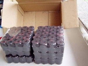 charcoal briquette