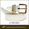 casual white pu belt with gold pin buckle(ZY-19847)