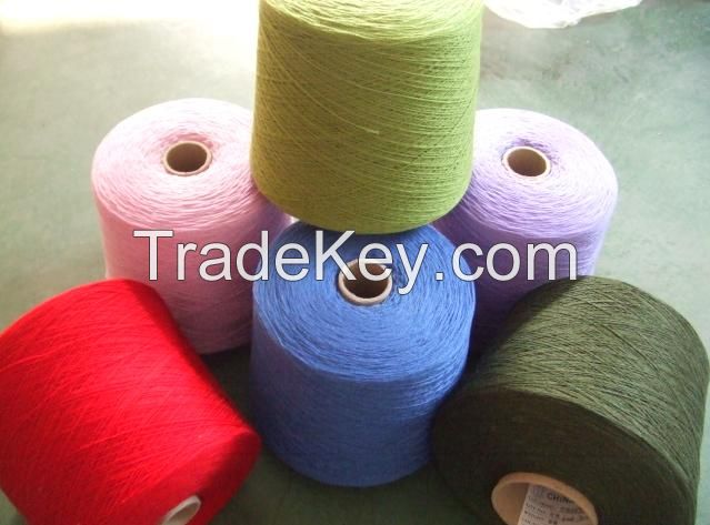 Dyed Polyester Blended Spun Yarn