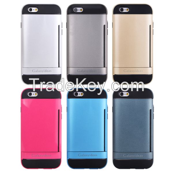 New arrival card slot stand case for iphone 6