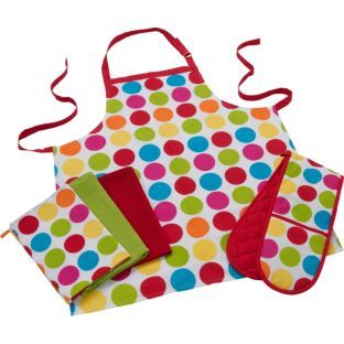 Printed Cotton Kitchen Apron