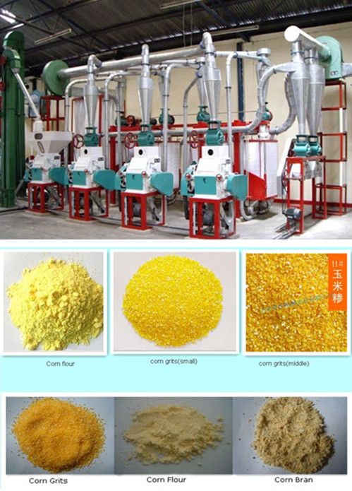 Small/Middle Size Corn/Maize Flour Mill, Corn Processing Machine 