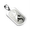 SPIKES 316L Surgical Steel Gecko Engraved Pendant Piercing