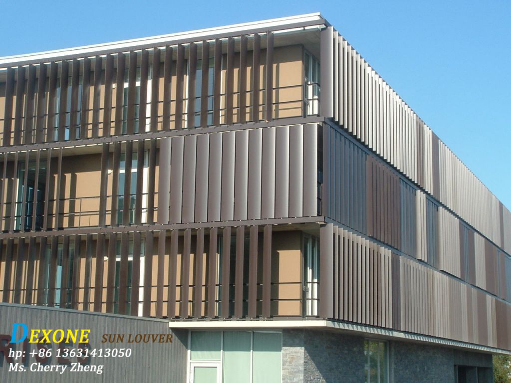 Aerofoil louvers/ sun louver/ Airfoil louver/ solar shading/ shutter louvers aluminium louvres