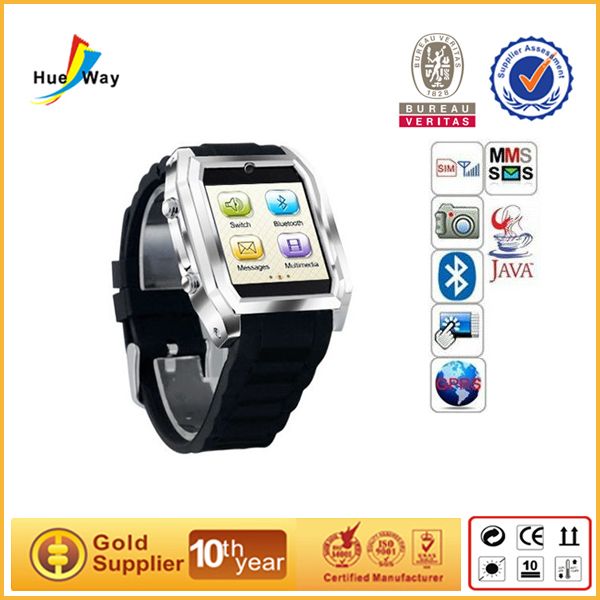 TW206 With Quad Band Single SIM Bluetooth 1.3MP Camera 1.5 inch HVGA Touch Screen Watch Phone  