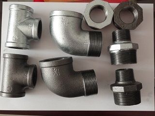 Gal/black malleable iron pipe fittings