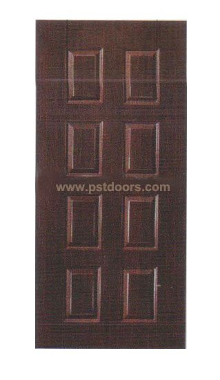 8 Panel Steel Door With PVC Laminated
