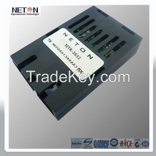 1x9 SM dual fiber optical transceiver