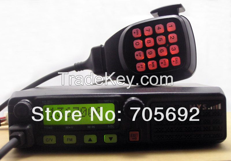 50W Long distance radio communication with DTMF Mic 128 Channels TC-271 mobile transceiver radio