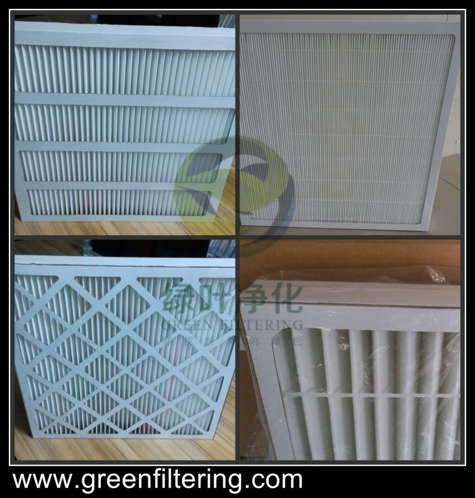 disposable panel air filter with paper frame