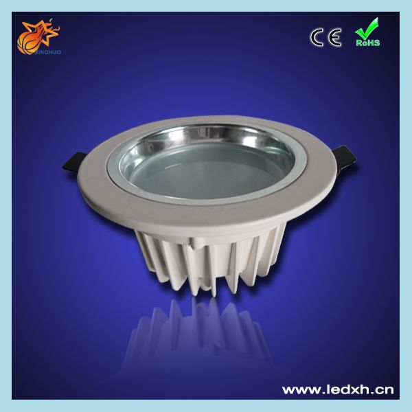 Silver 28w round led ceiling downlight led with CE ROHS 2800~12000K