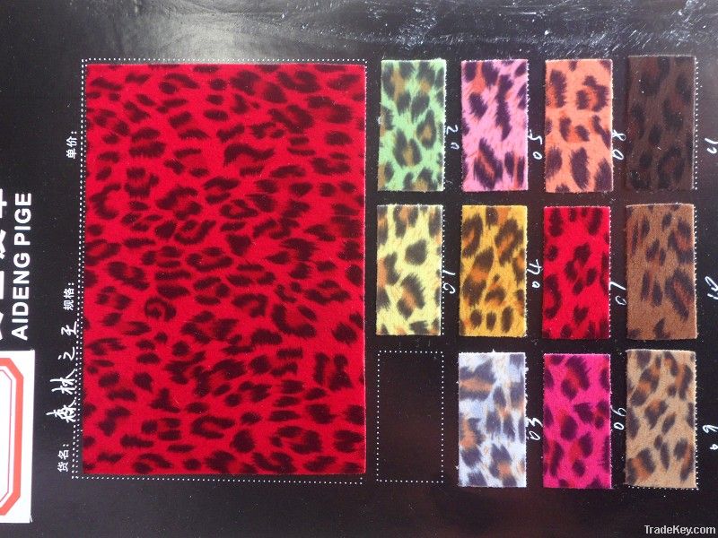 Printed PVC artificial leather for bags