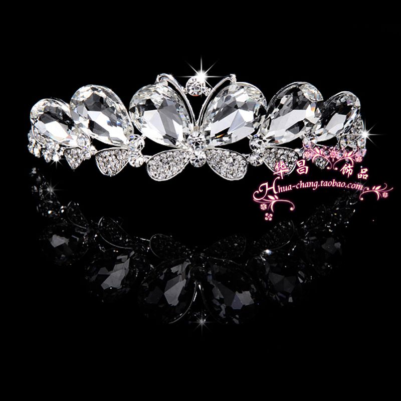 Huachang accessories bridal jewelry sets jewelry chain necklace crown wedding tiara wedding necklace wedding dress 022