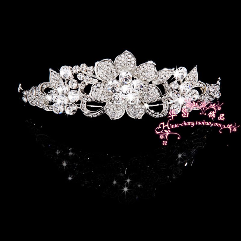 Huachang accessories bridal jewelry sets jewelry chain necklace crown wedding tiara wedding necklace wedding dress 056