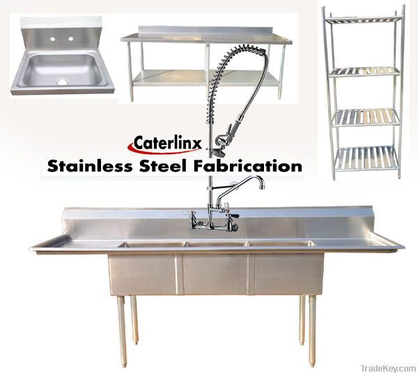 Stainless Steel Fabrication: Sink/Work Table/Wall Shelf