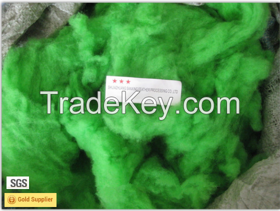 Dyed colored Merino sheep wool with 20.5mic