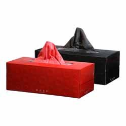 Japan Facial Tissue --- Colored Lotion Tissue &#039;Black&#039; &amp;amp; &#039;Red&#039;