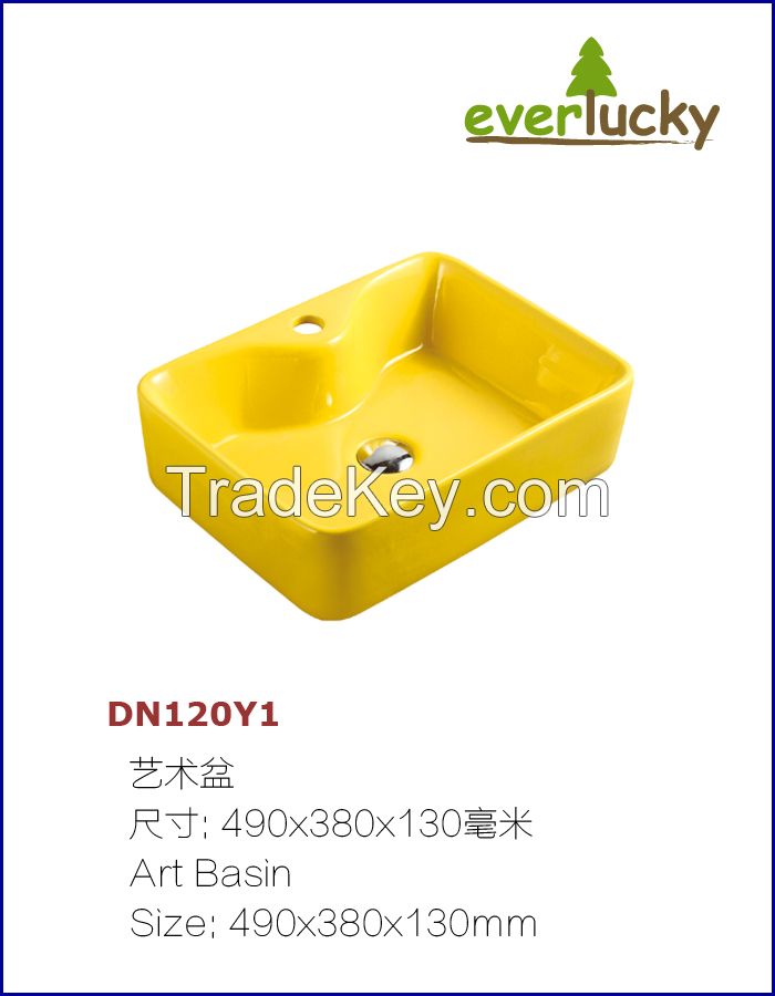 Colored Washroom Sink Dn120y1