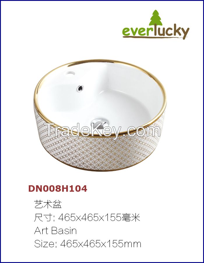 Ceramic Bathroom Sink Dn008h104