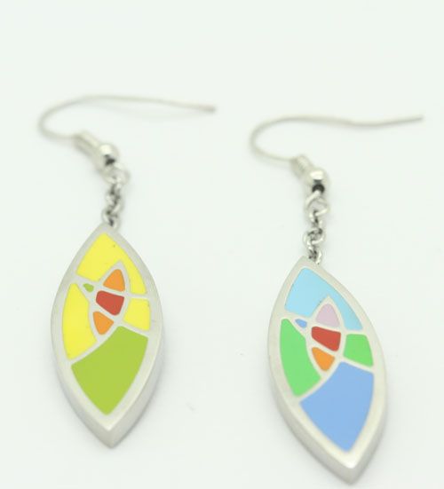 Colorful Enamel stainless steel Earring