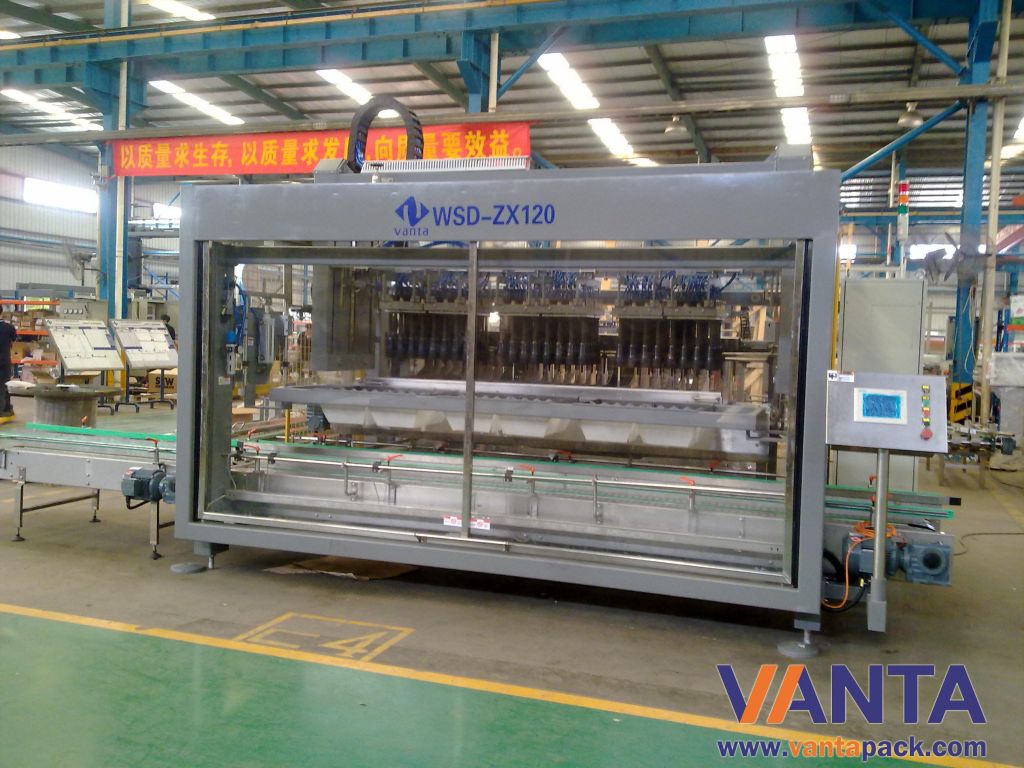 Double lane high speed pick and place machine carton packer 45000-48000 BPH