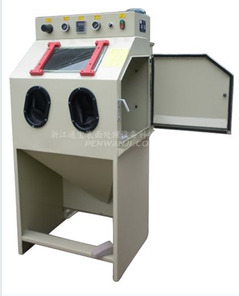 Dry type sand blasting cabinet