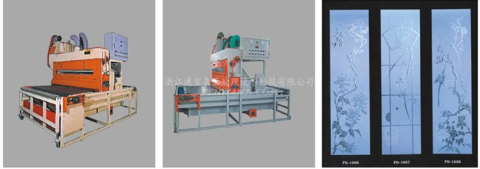 Glass sandblasting machine