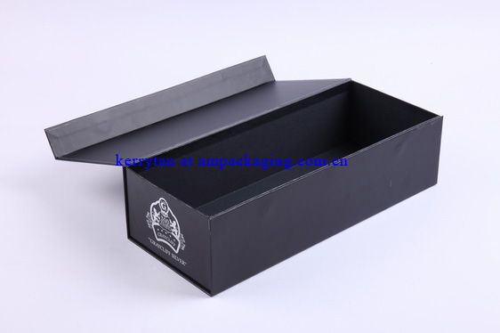 luxury black matt lamination gift magnet box packaging wholesale