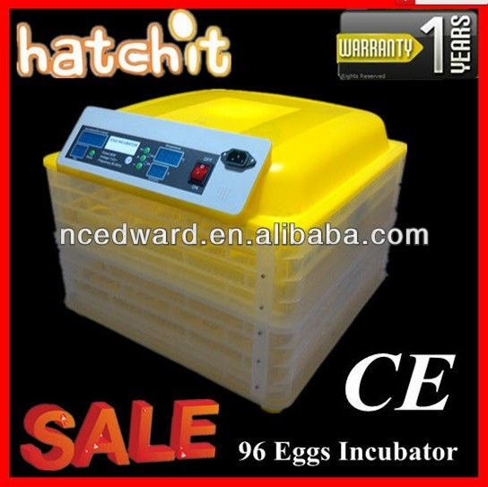 2013 Newest Transparent Automatic Egg Incubator for Sale EW-96A (CE Approved)