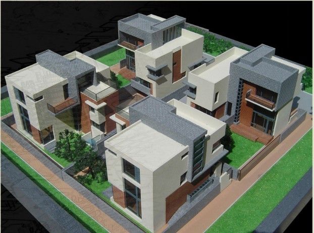 residential scale model,villa building model,apartment building model,resort building model