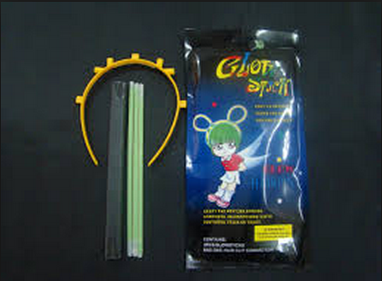 glow hair pin in dark night light up sticks