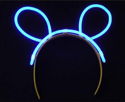 glow hair pin in dark night light up sticks