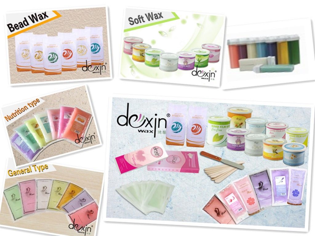 Paraffin skin care wax in different flavors 