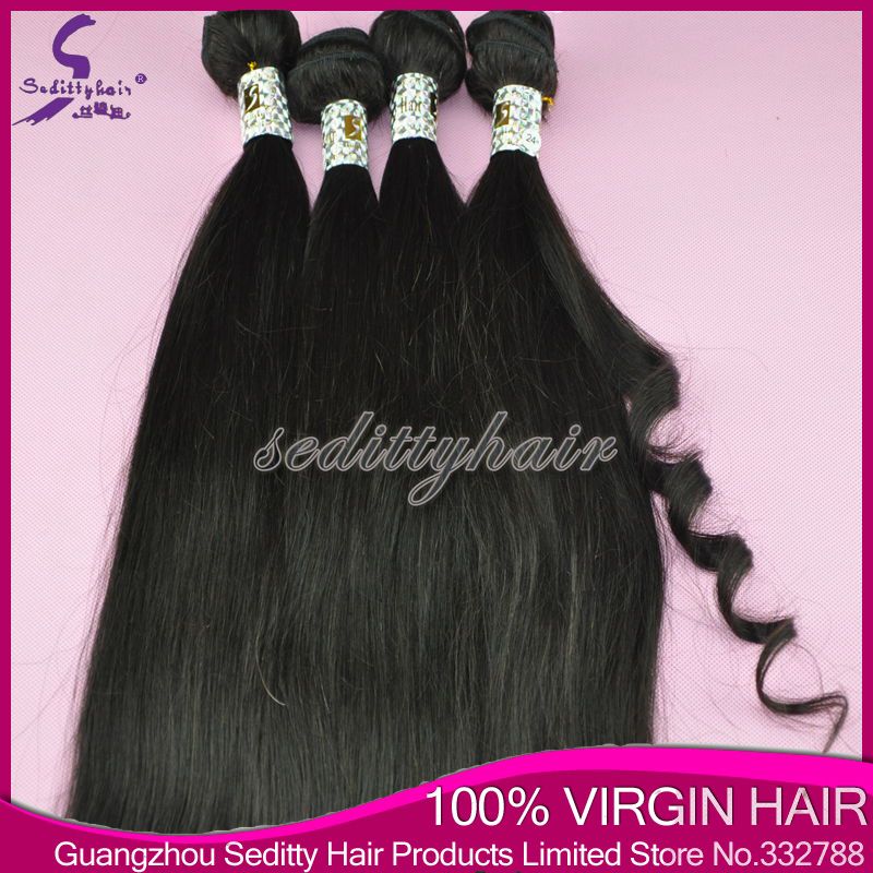 Seditty Hair Product Brazilian Virgin straight hair, 100%Unprocessed Virgin Hair extensions , human remy hair weft, hair weaving, cheap price