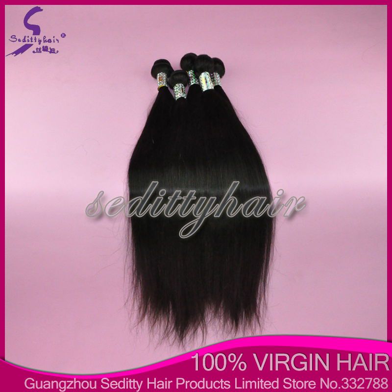 Seditty Hair Product Brazilian Virgin straight hair, 100%Unprocessed Virgin Hair extensions , human remy hair weft, hair weaving, cheap price