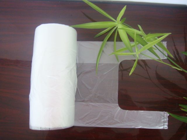 HDPE T-shirts Plastic Bags on roll