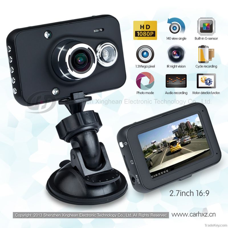 HD car black box, car camera, car dvr 1080P