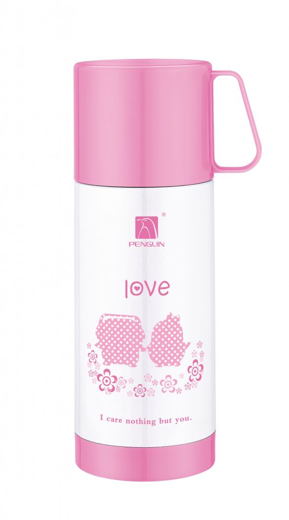 Double wall vacuum thermos children flask