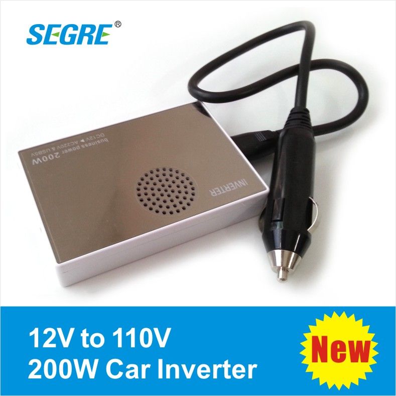 200w led display mirror surface power inverter car charger