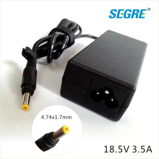 high quality laptop power adapter 18.5V3.5A for HP