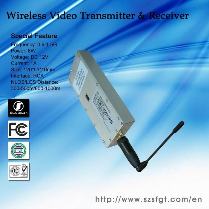 1.2G 5-8Watt Carried Wireless Video Transmitter for Mini Camera  