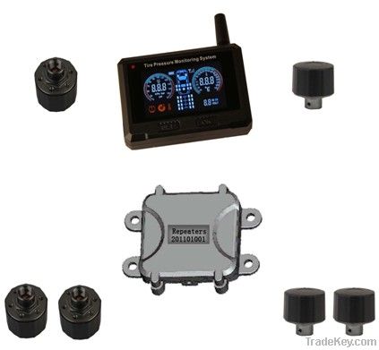 TPMS for truck and trailer with external sensors